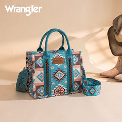 Wrangler Aztec Pattern Dual Sided Print Tote Bag