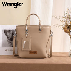 Wrangler Top Handle Tote Bag Detachable Key Ring Card Holder