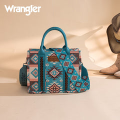 Wrangler Aztec Pattern Dual Sided Print Tote Bag