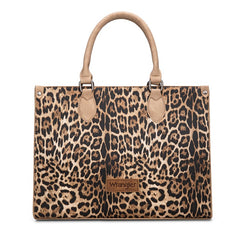 Wrangler Western All-over Leopard Print Wide Tote Bag