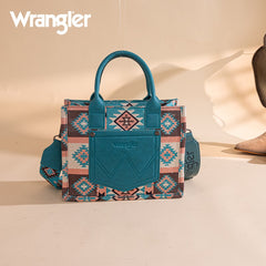 Wrangler Aztec Pattern Dual Sided Print Tote Bag