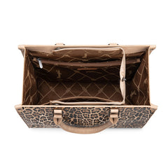 Wrangler Western All-over Leopard Print Wide Tote Bag