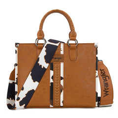 Wrangler Leopard Whipstitch Concealed Carry Tote Bag