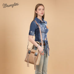 Wrangler Tooled Fringe Concealed Carry Purse