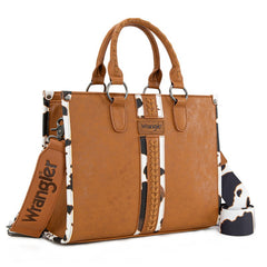 Wrangler Leopard Whipstitch Concealed Carry Tote Bag