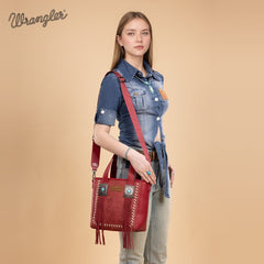 Wrangler Tooled Fringe Concealed Carry Purse
