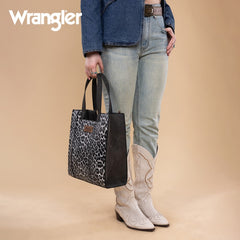 Wrangler Western All-over Leopard Print Tote Bag