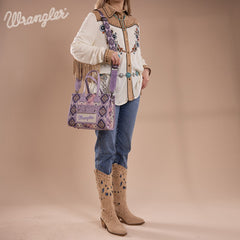 Wrangler Aztec Concealed Carry Canvas Tote