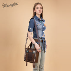 Wrangler Tooled Fringe Concealed Carry Purse