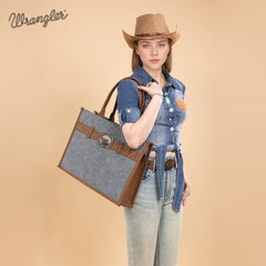 Wrangler Buckle Concealed Carry Large Tote