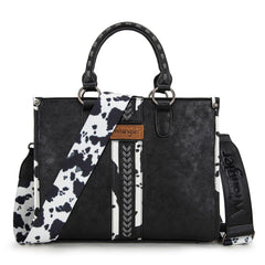 Wrangler Leopard Whipstitch Concealed Carry Tote Bag