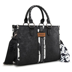 Wrangler Leopard Whipstitch Concealed Carry Tote Bag