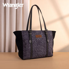 Wrangler Vintage Floral Printed Large Tote Bag