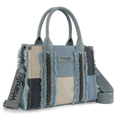 Wrangler Canvas Braided Fringe Tote Bag