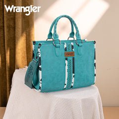 Wrangler Leopard Whipstitch Concealed Carry Tote Bag