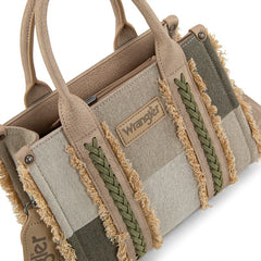 Wrangler Canvas Braided Fringe Tote Bag