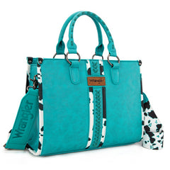 Wrangler Leopard Whipstitch Concealed Carry Tote Bag