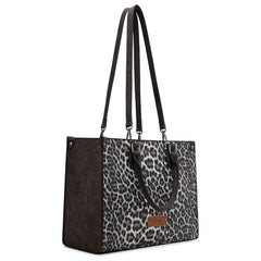 Wrangler Western All-over Leopard Print Wide Tote Bag
