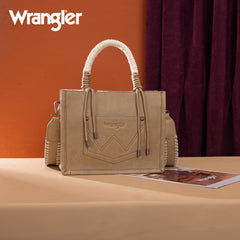 Wrangler CowPrint Rope Handle Tote Bag