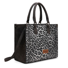 Wrangler Western All-over Leopard Print Wide Tote Bag