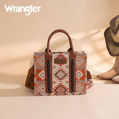 Wrangler Aztec Pattern Dual Sided Print Tote Bag