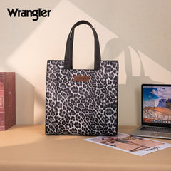 Wrangler Western All-over Leopard Print Tote Bag
