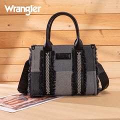 Wrangler Canvas Braided Fringe Tote Bag