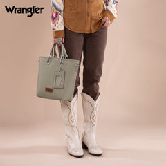 Wrangler Top Handle Tote Bag Detachable Key Ring Card Holder