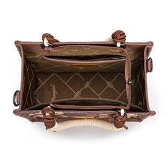 Wrangler CowPrint Rope Handle Tote Bag