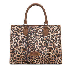 Wrangler Western All-over Leopard Print Wide Tote Bag