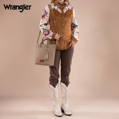 Wrangler Top Handle Tote Bag Detachable Key Ring Card Holder