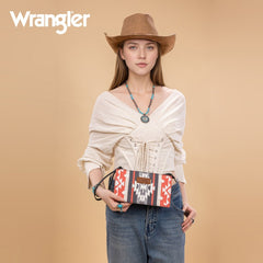 Wrangler Sherpa Aztec Canvas Clutch