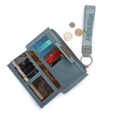 Wrangler Floral Tooled Card Wallet