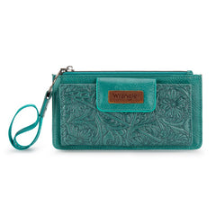 Wrangler Floral Tooled Card Wallet