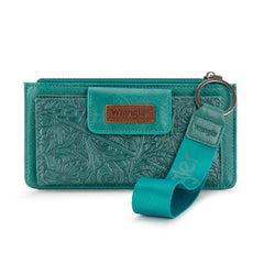 Wrangler Floral Tooled Card Wallet