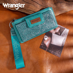 Wrangler Floral Tooled Card Wallet