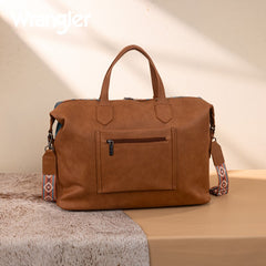 Wrangler Sherpa Aztec Canvas Duffle Bag