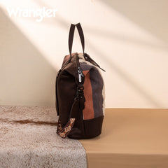 Wrangler Sherpa Aztec Canvas Duffle Bag