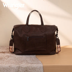 Wrangler Sherpa Aztec Canvas Duffle Bag