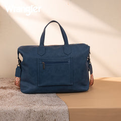 Wrangler Sherpa Aztec Canvas Duffle Bag