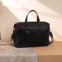 Wrangler Sherpa Aztec Canvas Duffle Bag