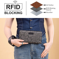 Wrangler Sunflower Print Wristlet