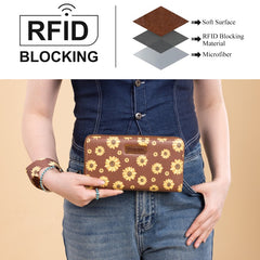 Wrangler Sunflower Print Wristlet