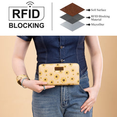 Wrangler Sunflower Print Wristlet