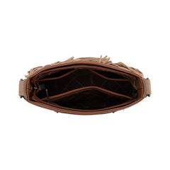 Wrangler Aztec Embroidered Fringe Crossbody