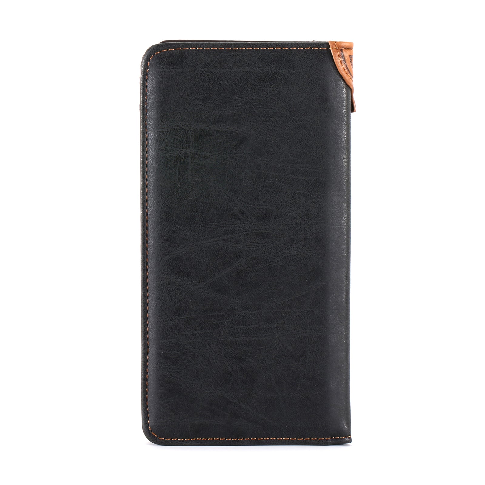 Embossed Floral Men's Bifold Long PU Leather Wallet - Cowgirl Wear