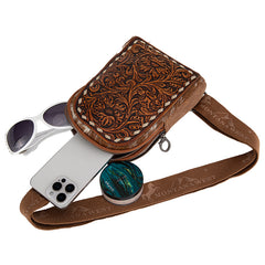 Montana West Tooled Concealed Carry Sling Bag