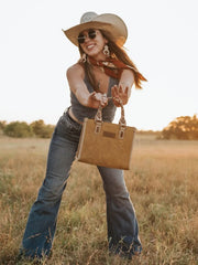 Wrangler Aztec Print Tote/Crossbody