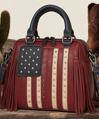 Montana West Liberty Doctor 3-Way Bag – Limited Edition Patriotic Fringe Handbag