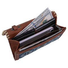 Wrangler All-Over Aztec Print Convertible Wallet